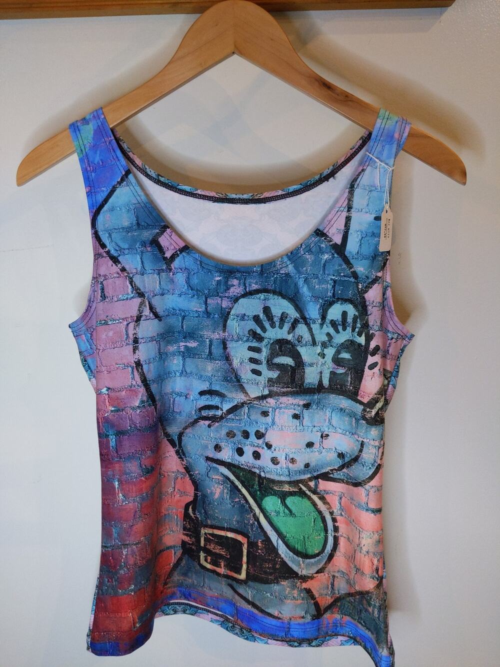 Agent Quinze Graffiti Street Art Print Tank Top NWT Woodstock Inn VT M